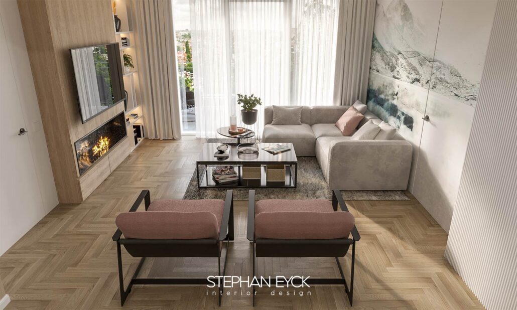 design interior apartament oradea | Stephan Eyck APARTAMENT DE 2 CAMERE IN NUANTE PASTELATE