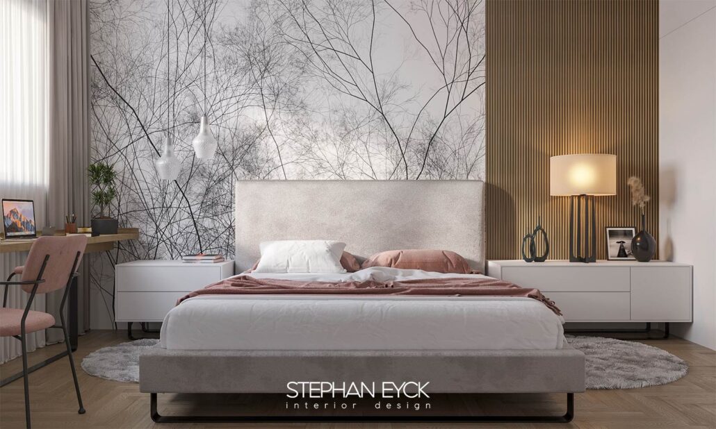 design interior dormitor apartament 2 camere | Stephan Eyck APARTAMENT DE 2 CAMERE IN NUANTE PASTELATE